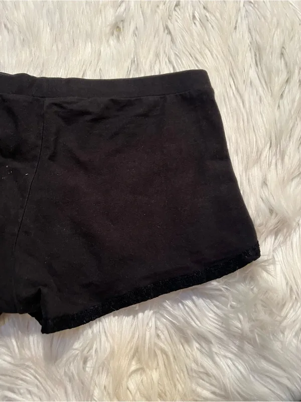 Victoria's Secret Womens Size Small Pajama Shorts Sweatshorts Black Crochet Lace - Image 6