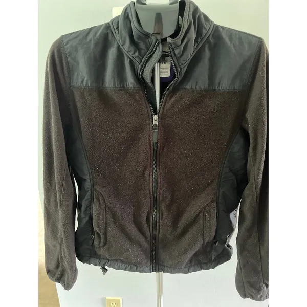 Aeropostale Y2K women's‎ Black fleece jacket size XL - Image 2
