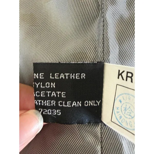 Genuine Leather Lamb Skin Adler Blazer Jacket Black - Image 9