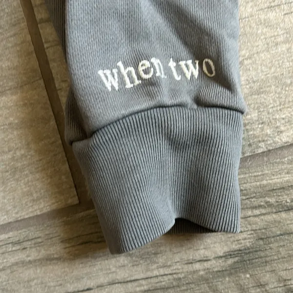 When two souls meet gray sweatshirt Size M - Image 4