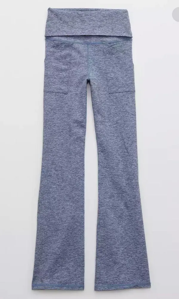 Aerie XL SHORT OFFLINE By The Hugger High Waisted Foldover Flare Legging - Image 7