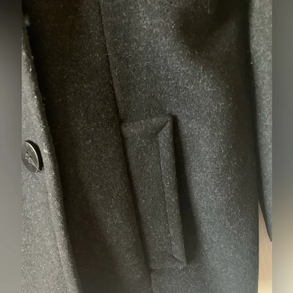 Jones New York Dark Gray/Charcoal Pea Coat - Image 2