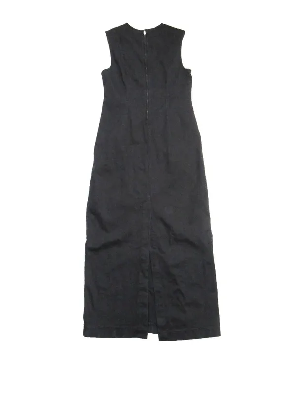 NWT Reformation Kendi Denim Midi in Washed Black Sleeveless Stretch Dress 10 - Image 10