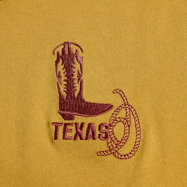 New Tags Madewell x Made Some Souvenirs “Texas” Embroidered Tee Small Cropped - Image 2