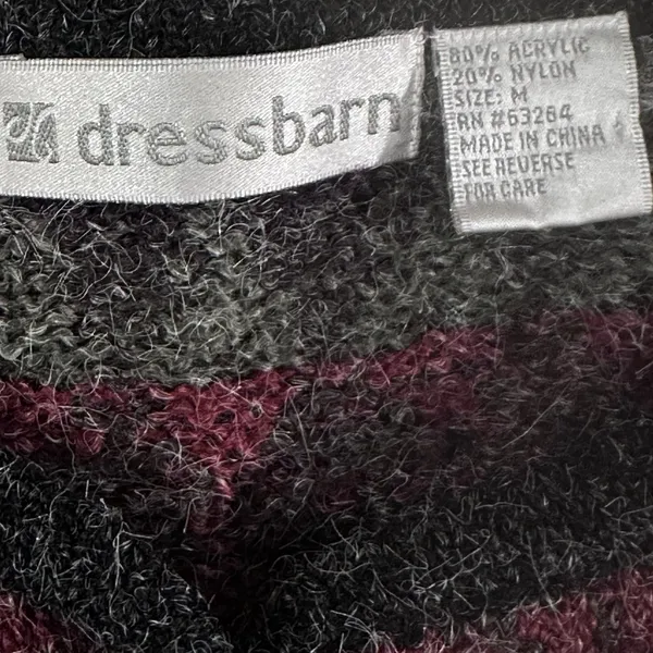 Vintage 90s Cardigan Sweater Womens Small Fair Isle‎ Multicolor Dress Barn - Image 8