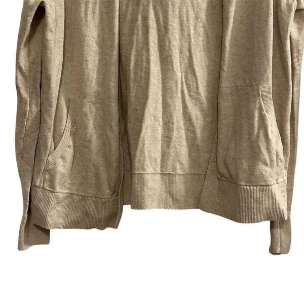 GAP Women's Hooded Open Cardigan Beige Long Sleeve‎ Size S - Image 2