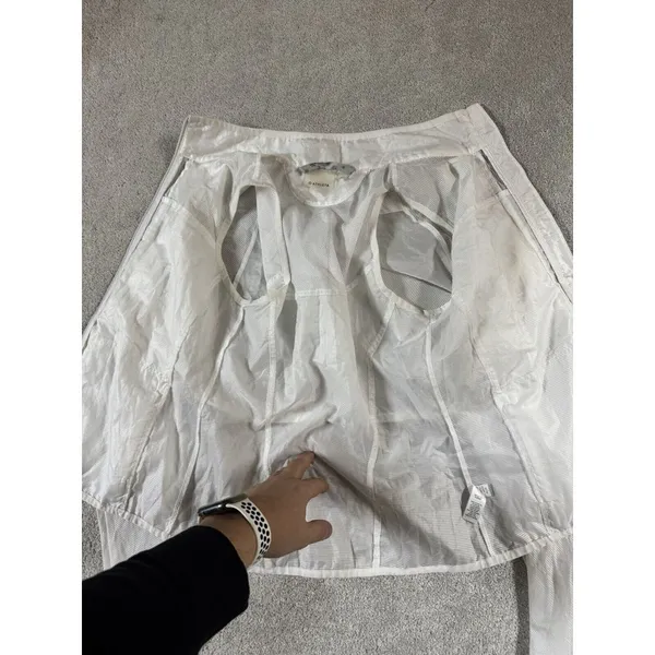 Athleta White Windbreaker 3-In-1 Vest Jacket Mesh‎ Combo Women's Size xS - Image 4