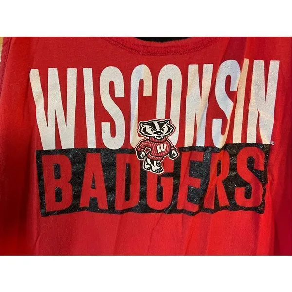 5th & Ocean Tank Top Wisconsin Badgers Size Small (2657) - Image 2