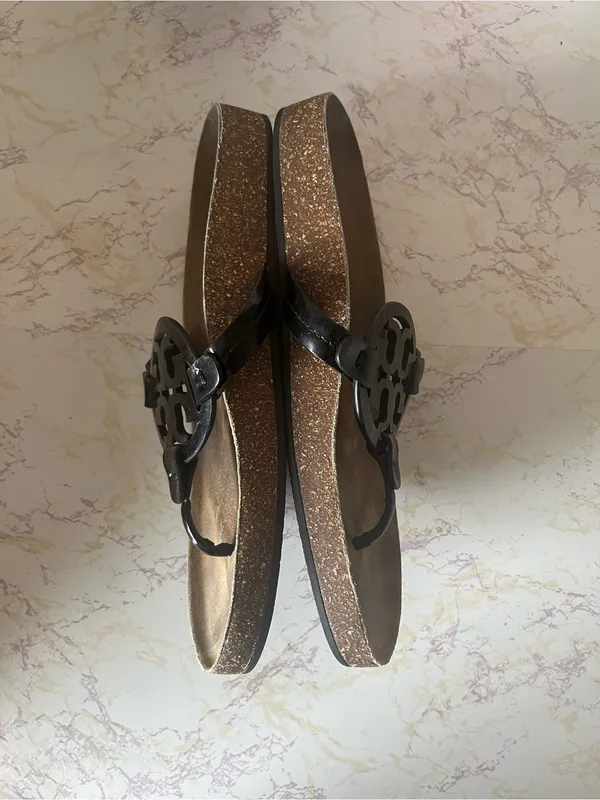 Tory Burch Black Miller Cloud Sandals - Image 3