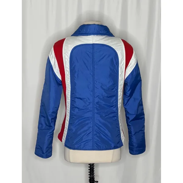 Vintage NUMBER 1 SKI Colorblock Jacket Blue Red White Retro 80s 90s Medium - Image 8