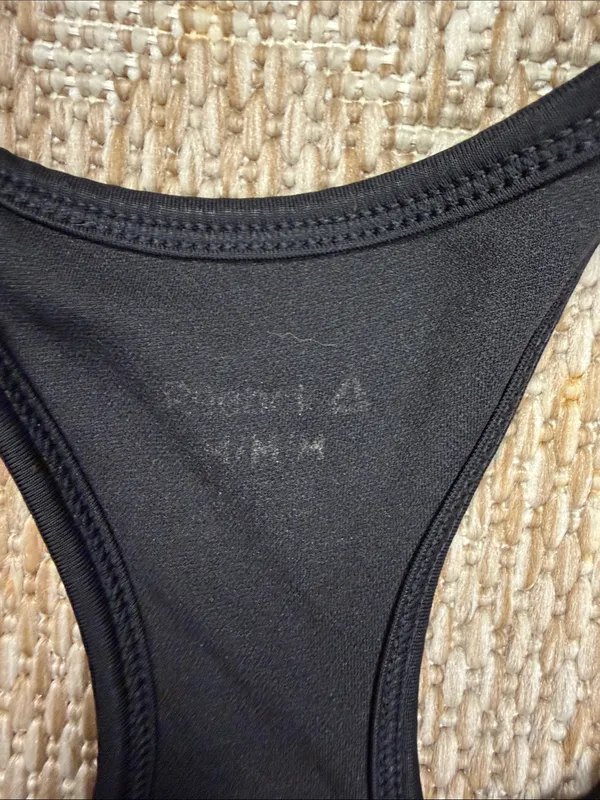 Reebok Black Racerback Logo Sports Bra - Image 2