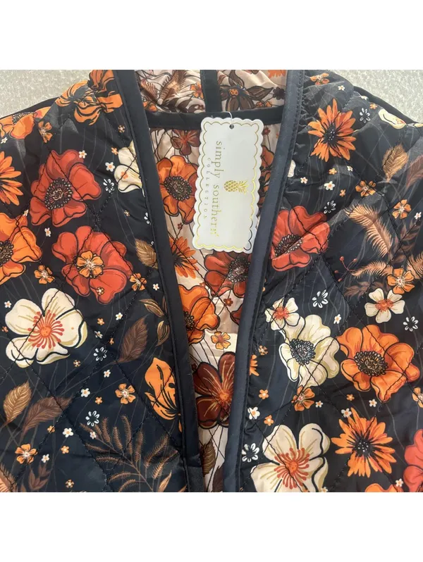 The Simply Southern Reversible Bomber Flower Autumn Boho XL - Image 5