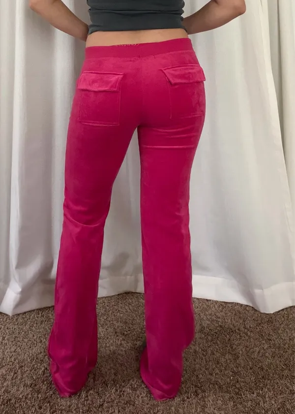 Beta House Velour Pink Sweatpants - Image 2
