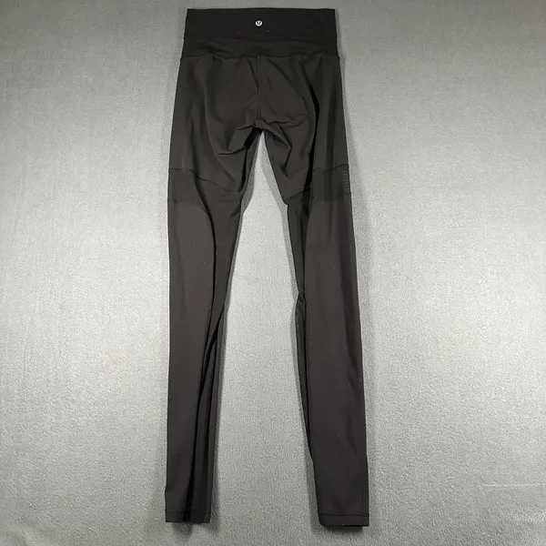 Lululemon Leggings‎ Womens Small Black High Rise Mesh Running Yoga Athletic - Image 8