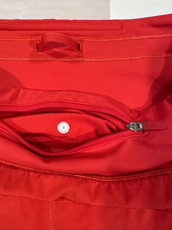 lululemon speed up high rise lined short 4” long carnation red 6 W7BJ8T - Image 4