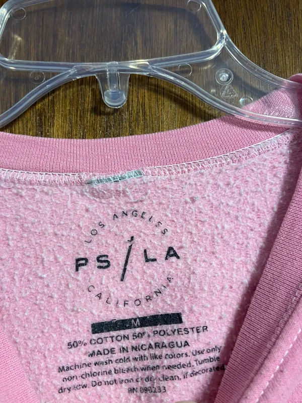 PacSun LA Pacific Sunwear Pink Graphic Crewneck Sweatshirt - Image 3