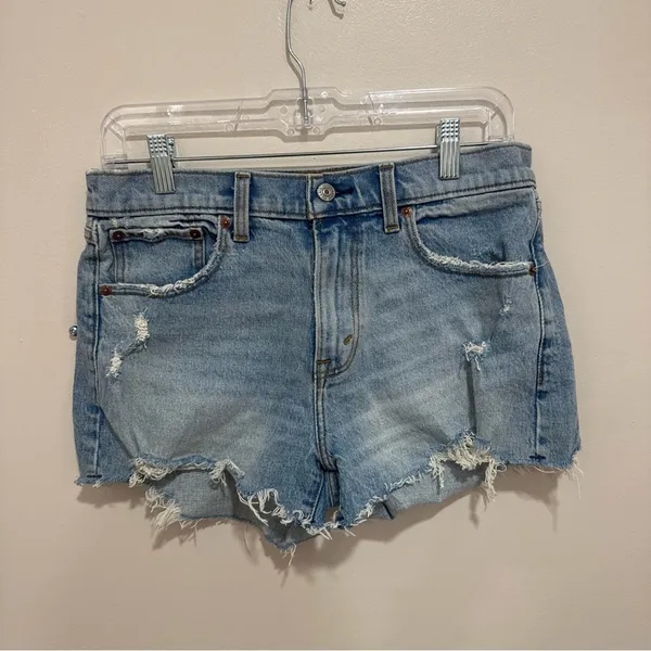 Abercrombie & Fitch The Mom Short Mid‎ Rise 4 27 - Image 2
