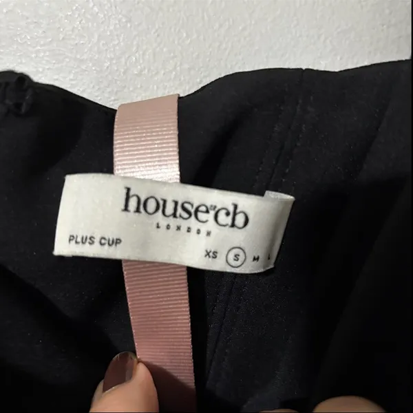 House of CB Freyja Satin Ruched Long Sleeve Body-Con Dress Size - Image 5
