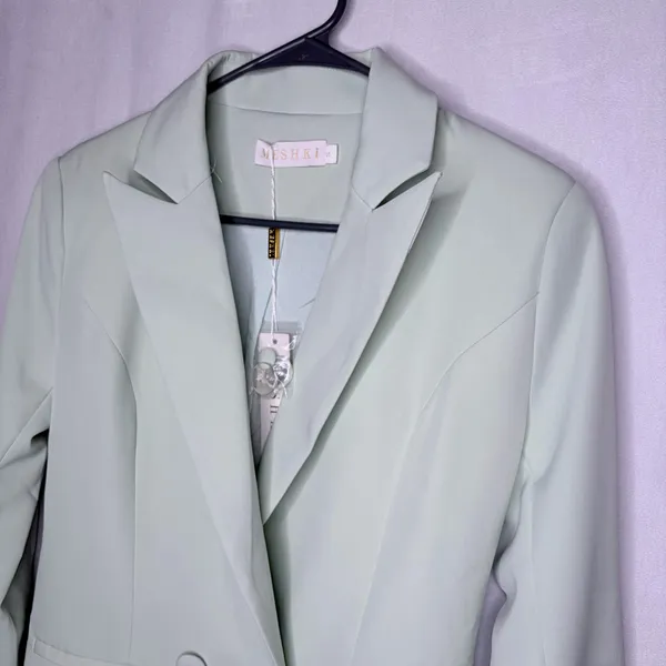 Meshki Pistachio Charlize Double Breasted Blazer - Image 5
