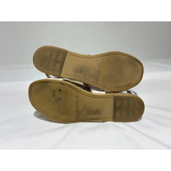 Old Navy Metallic Gold Flat Sandals  Size 7 - Image 7