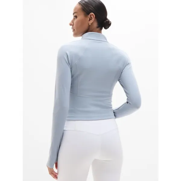 Athleta M Salutation Crop Jacket Blue Star Medium Regular - Image 2