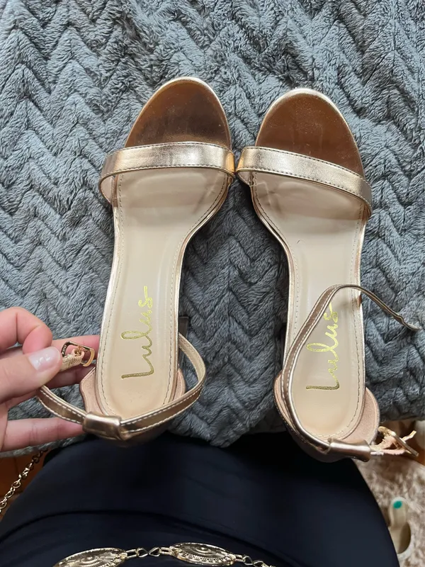 Lulus rose gold heels - Image 2