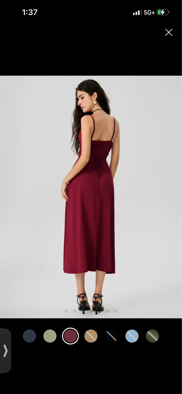 Cider Cowl Neck Dress Midi - Image 2