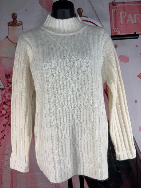 NWT Women’s PETITE SOPHISTICATE Wool Sweater Pullover TOP Winter New Sz S - Image 5
