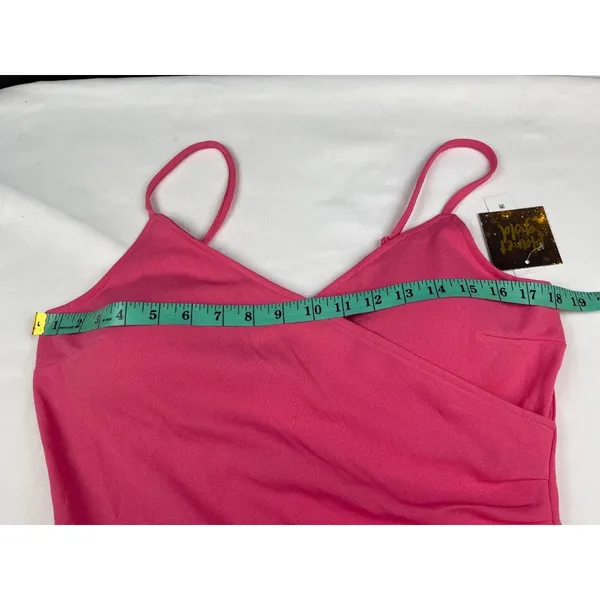 Planet Gold Women's Pink Asymmetrical Dress Sz XL SKU 4209 - Image 6
