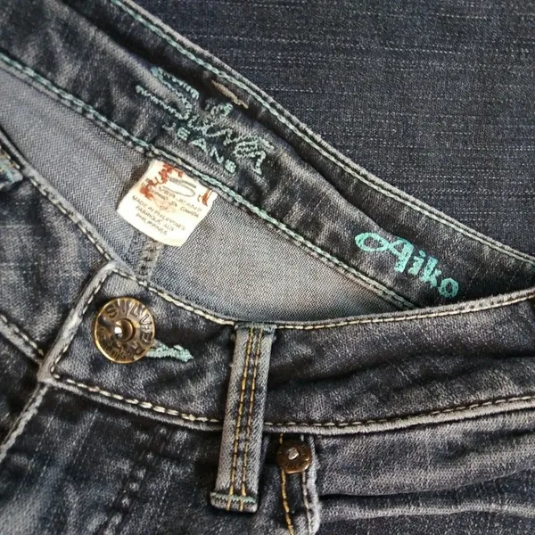 Silver Jeans Womens Aiko Boot Cut Blue Jeans 25/33 straight Leg‎ - Image 3