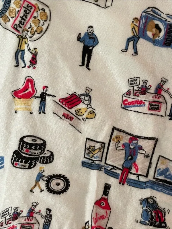 Munki Munki Costco Print Pajama Top Size Small - Image 2