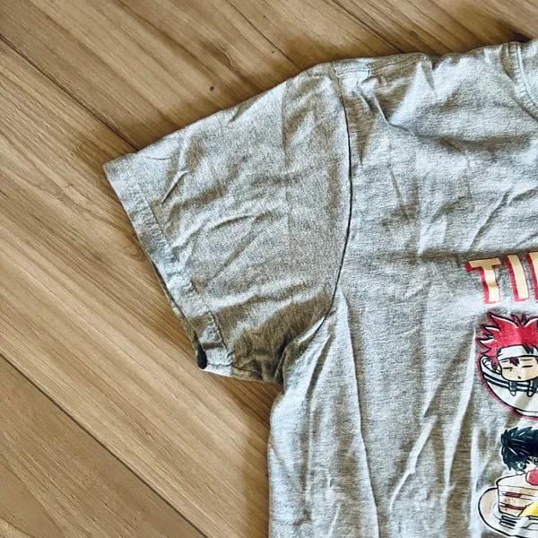 Time To Eat Anime Tee Gray Size L - Image 3