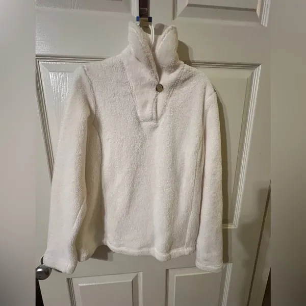Lands' End Women’s Fleece Pullover Sweater. Size XS - Image 4