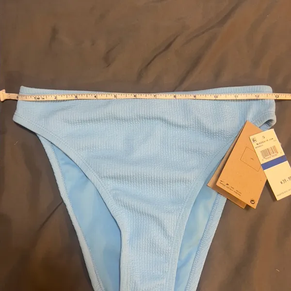 Nike Swim Ribbed Bikini Bottoms Blue Size M – New with Tags - Image 11