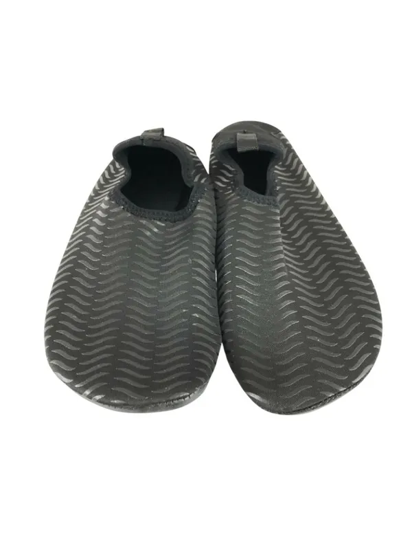 Womens Water Shoes Slip On Fabric Lightweight Striped Black 36/37 US 5/6 - Image 2