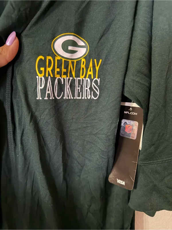 NEW NFL Green Bay Packers Dark Green Robe with Logo size XL - Image 2