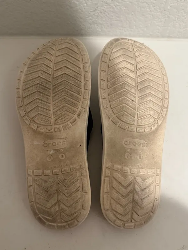 CROCS Citilane Dual Comfort Flip Flops Sandals Black White Size 9 Women / 7 Men - Image 9