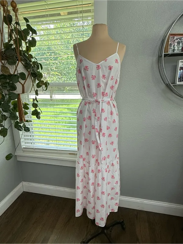 Universal Threads Floral Cotton Midi Dress Size Small - Image 3