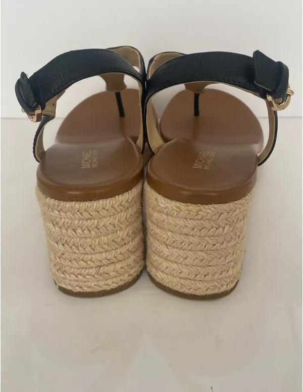 Michael Michael Kors black Laney espadrilles wedge heels size 8 - Image 3