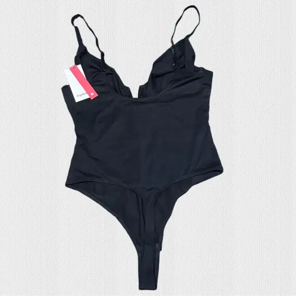 NWT‎ Popilush Black Shapewear Bodysuit with Plunge Neckline - XXXL - Image 5