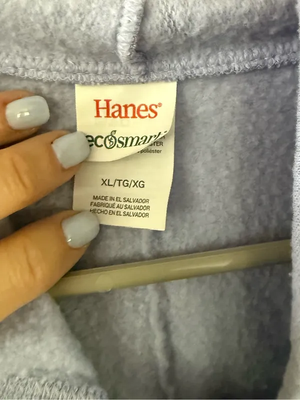 Hanes Light Lavender EcoSmart Pullover Hoodie - Image 3