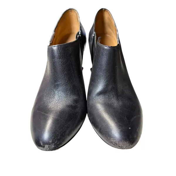 Coach Seneca Black Leather‎ Pointed Toe Ankle Booties Stiletto Heel Q5501 7.5B - Image 3