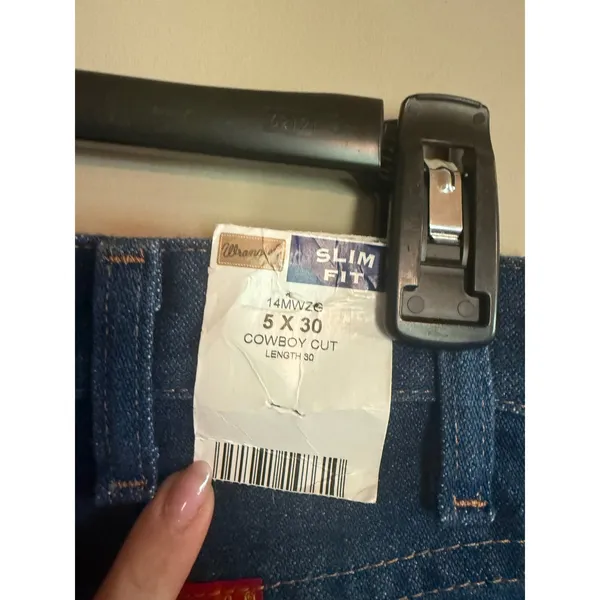 Wrangler Cowboy Cut‎ Slim Fit Jeans Dark Wash Denim 14MWZG 5x30 Womens - Image 4