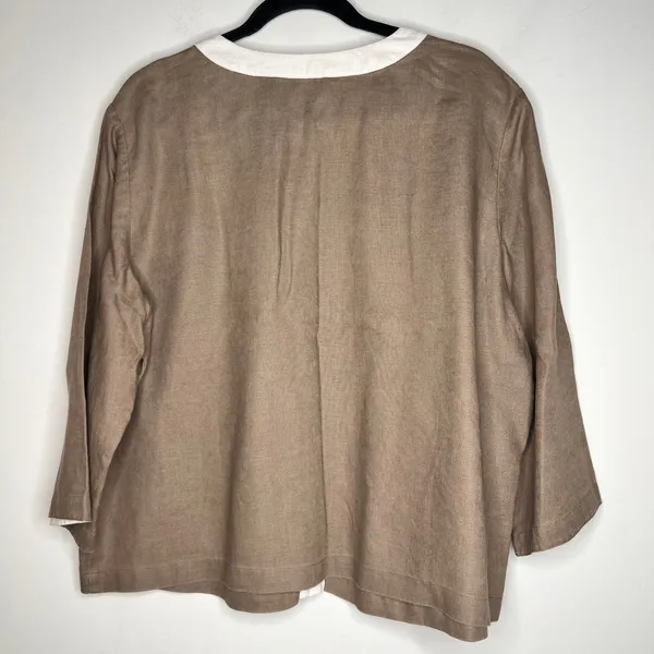 Orvis Linen Blouse Size XL - Image 3