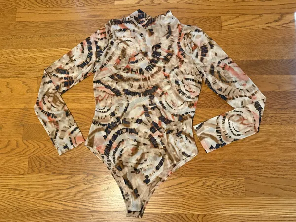 Long sleeve mesh bodysuit size M Size M - Image 5