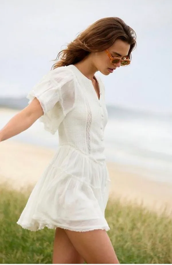 Free People Cream Dress - Image 3
