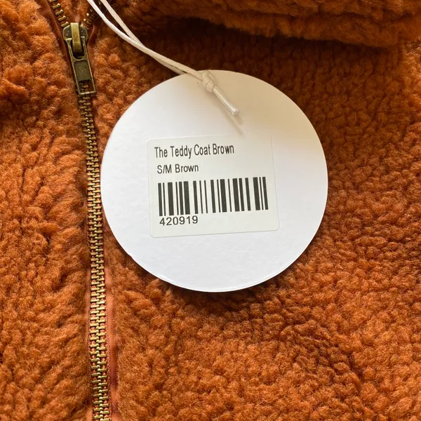 NWT - Princess Polly - Women’s Teddy Bear Brown Coat - Size S/M. - Image 8