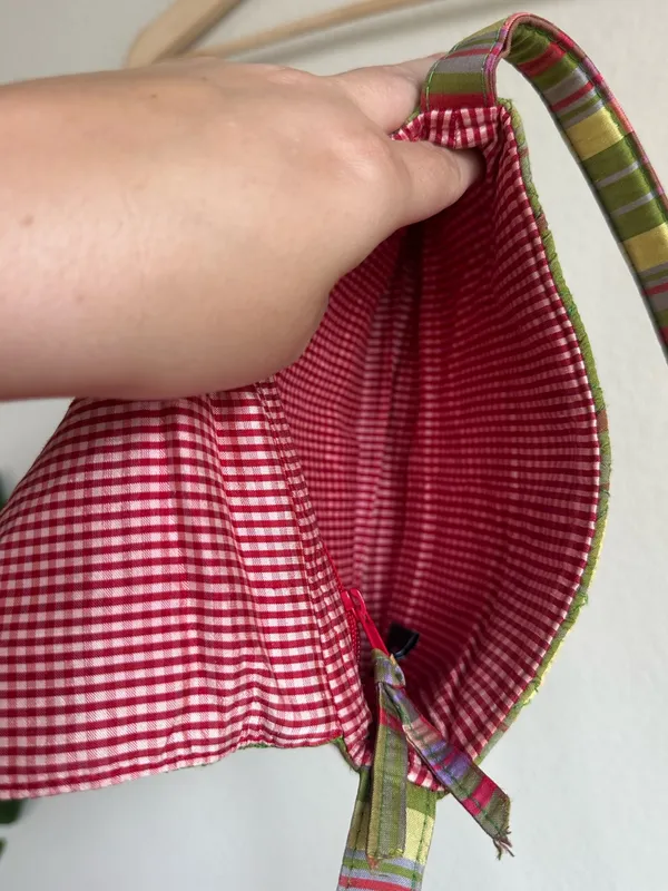 Vintage Vera Bradley Quilted Silk Plaid Purse - Image 13