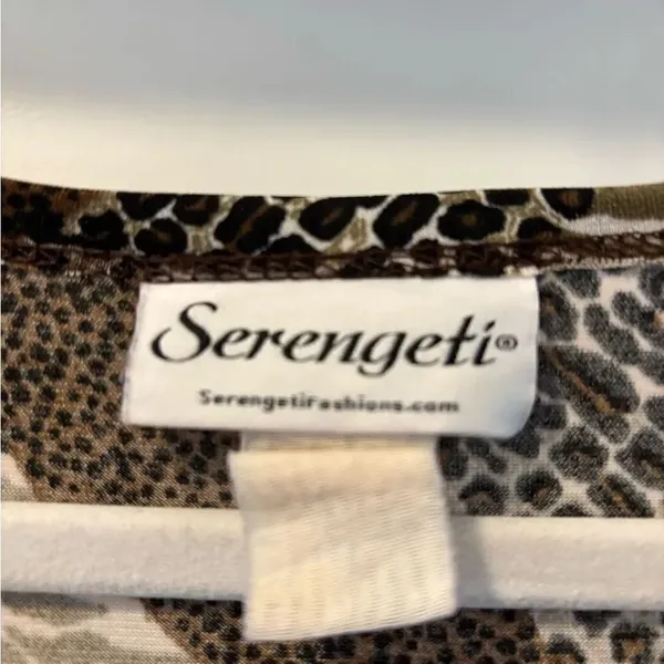 Serengeti Vintage Kaftan Style Brown and Cream Striped Women's Dress Maxi - Image 2