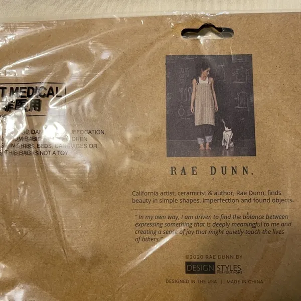 Rae Dunn His Hers Reusable Face Masks‎ Black NEW - Image 4